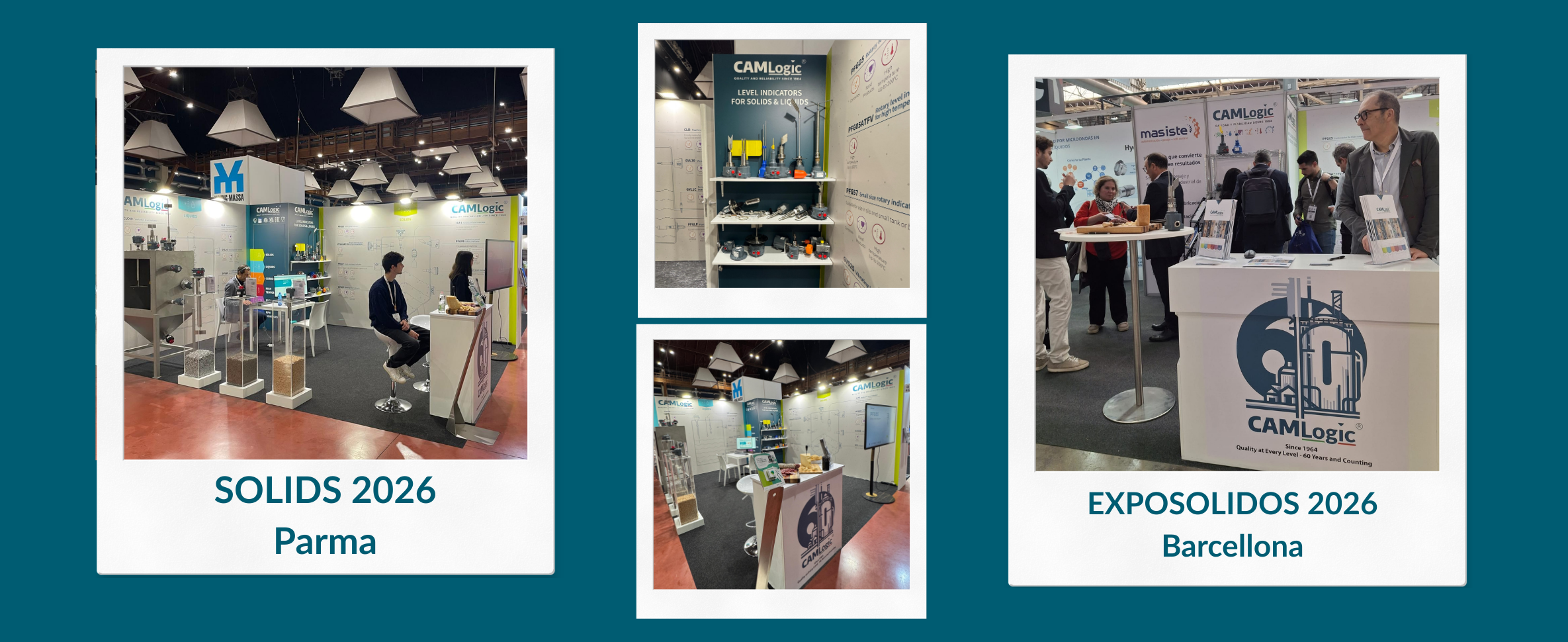 CAMLogic stand at Solids Parma and Exposolidos Barcelona 2026